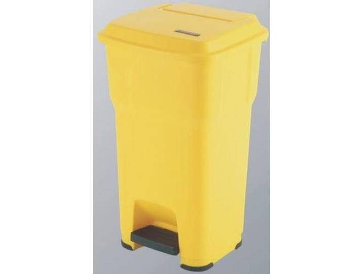 Vileda Abfallbehälter Hera mit Pedal 60l gelb, Abfalleimer, Gelb von Vileda
