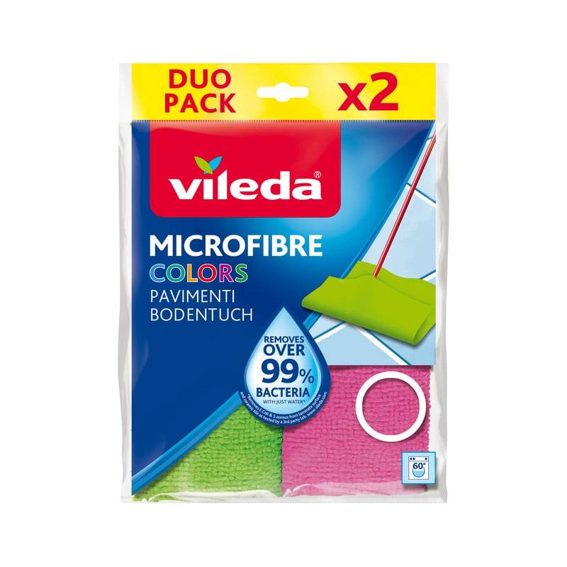 Vileda Bodentuch Microfibre Colors Duo Pack 2 Stück von Vileda