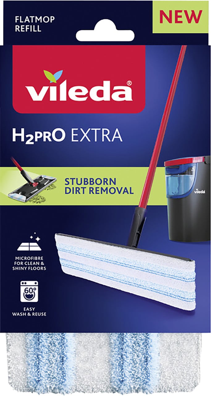 Vileda Bodenwischer H2PRO Flat Mop Ersatzbezug von Vileda