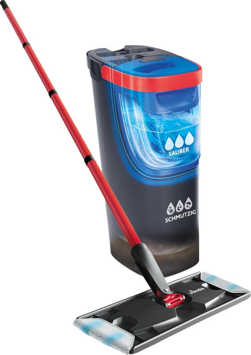 Vileda Bodenwischer Reinigungsset H2PRO Flat Mop von Vileda