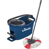 Vileda Bodenwischer-Set "Turbo Colors Blau", (3 St., Komplettset aus Bodenwischer, Eimer und Wischmop), mit 3-teiligem Teleskopstiel, bis zu 130cm ausziehbar von Vileda