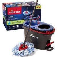 Vileda Bodenwischer-Set "Vileda H2PrO Spin Mop System", (Set, 3 St.), Sauberes Wasser bei jedem Ausspülen von Vileda
