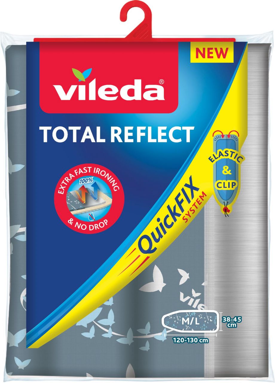 Vileda Bügeltischbezug für Total Reflect Plus 38-45 x 120-130 cm von Vileda