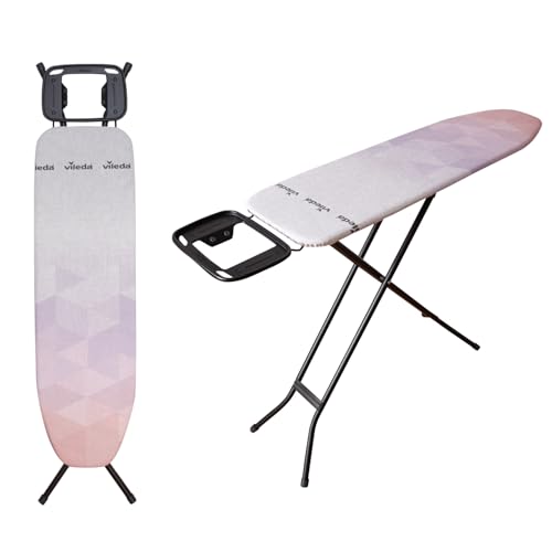 Vileda Diamond Bügelbrett, klein, höhenverstellbar bis 91 cm, faltbar, länger wie neu, kompakt und leicht, 114 x 33 cm Vileda Diamond Bügelbrett, klein, höhenverstellbar bis 91 cm, faltbar, länger wie neu, kompakt und leicht, 114 x 33 cm von Vileda