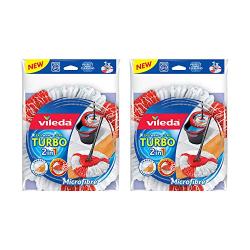 Vileda 2 x Stück Vileda Turbo EasyWring & Clean 2in1 Ersatzkopf, mehrfarbig Vileda 2 x Stück Vileda Turbo EasyWring & Clean 2in1 Ersatzkopf, mehrfarbig von Vileda