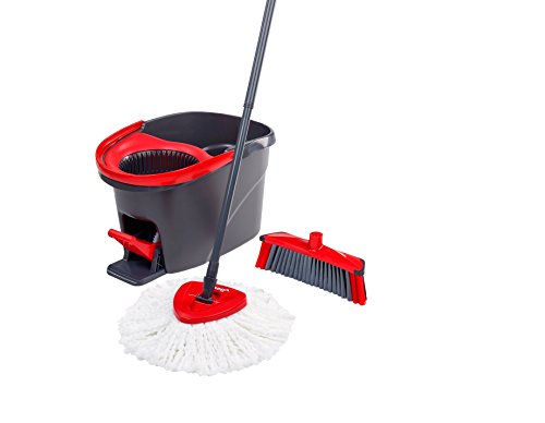 Vileda EasyWring & Clean Komplett-Set, Wischmop und Eimer mit PowerSchleuder sowie extra 3Action Besenkopf Vileda EasyWring & Clean Komplett-Set, Wischmop und Eimer mit PowerSchleuder sowie extra 3Action Besenkopf von Vileda