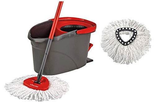 Vileda EasyWring & Clean Komplett-Set (Wischmop und Eimer sowie extra Classic Ersatzkopf) von Vileda
