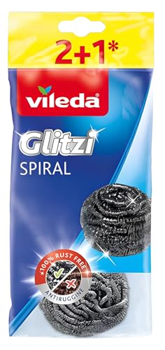 Vileda Edelstahl Spirale 2+1 , Mehrfarbig, 3 St眉ck von Vileda