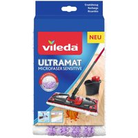 Videla UltraMat Microfaser Sensitive Ersatzbezug - 1er Pack - Wischbezug für Holz Parkett Laminat Boden wiederverwendbar waschbar von Vileda