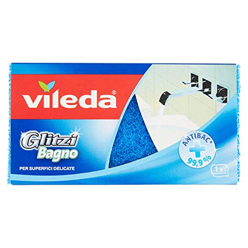 Vileda Glitzi Bad Schwamm, gelb/blau, 8 x 15 x 4.5 cm von Vileda