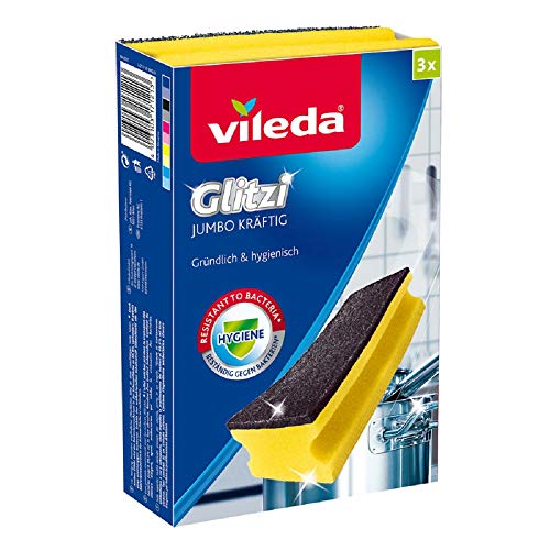 Vileda Glitzi Jumbo Kräftig mit Antibac - Extra scheuerstark auch auf großen Flächen Vileda Glitzi Jumbo Kräftig mit Antibac - Extra scheuerstark auch auf großen Flächen von Vileda