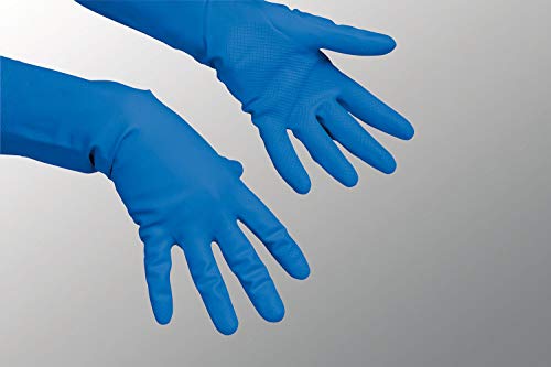 Vileda Handschuhe Multipurpose Der Feine Naturlatex blau Größe S von Vileda
