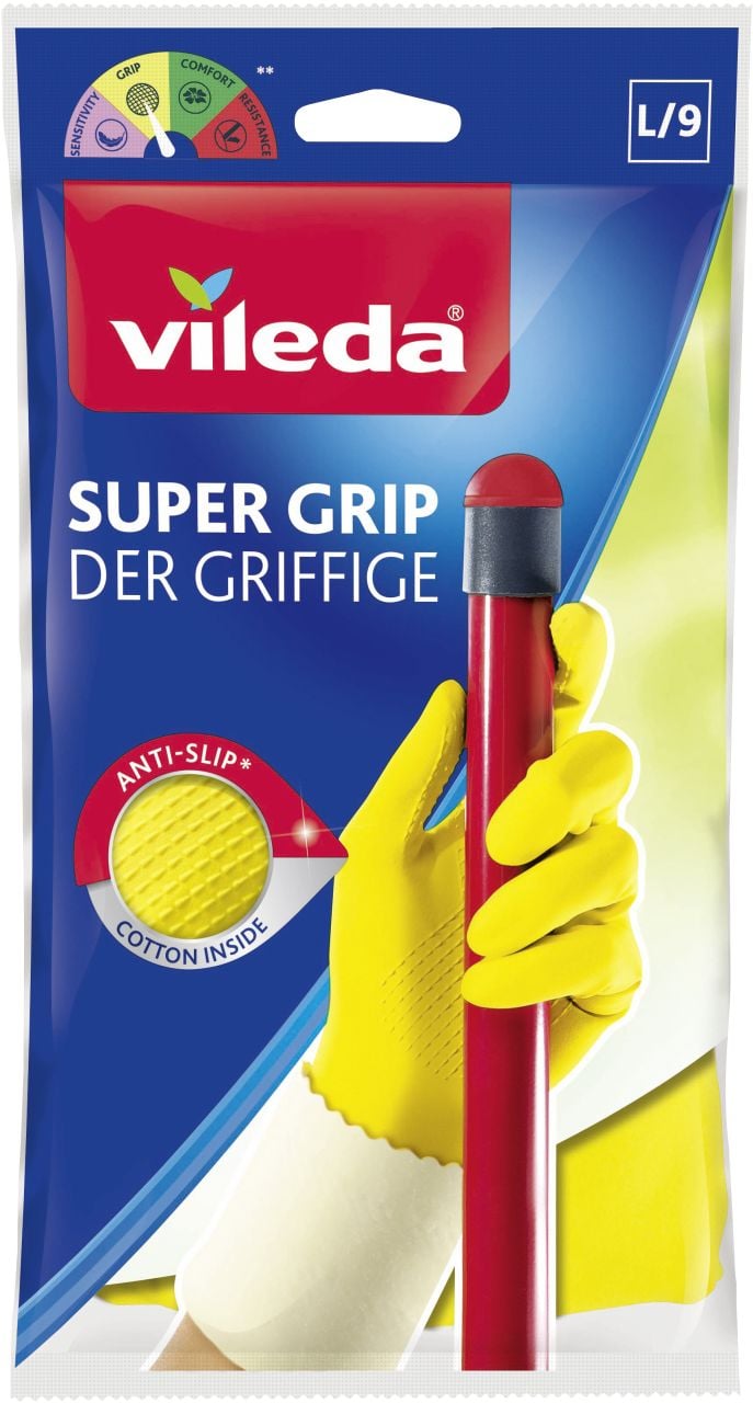 Vileda Haushaltshandschuhe Der Griffige Größe L von Vileda