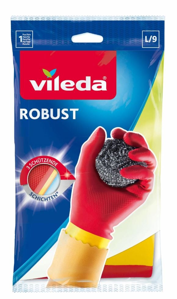Vileda Haushaltshandschuhe Robust Größe L von Vileda