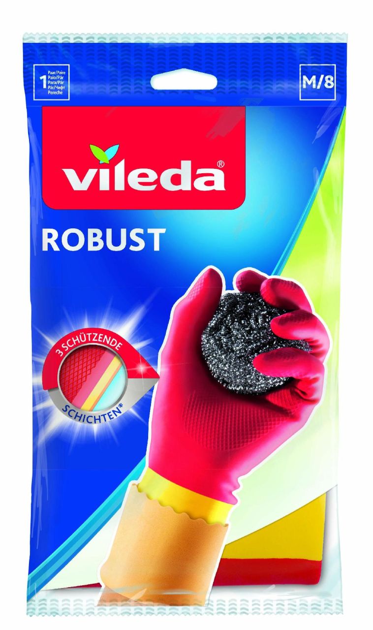 Vileda Haushaltshandschuhe Robust Größe M von Vileda