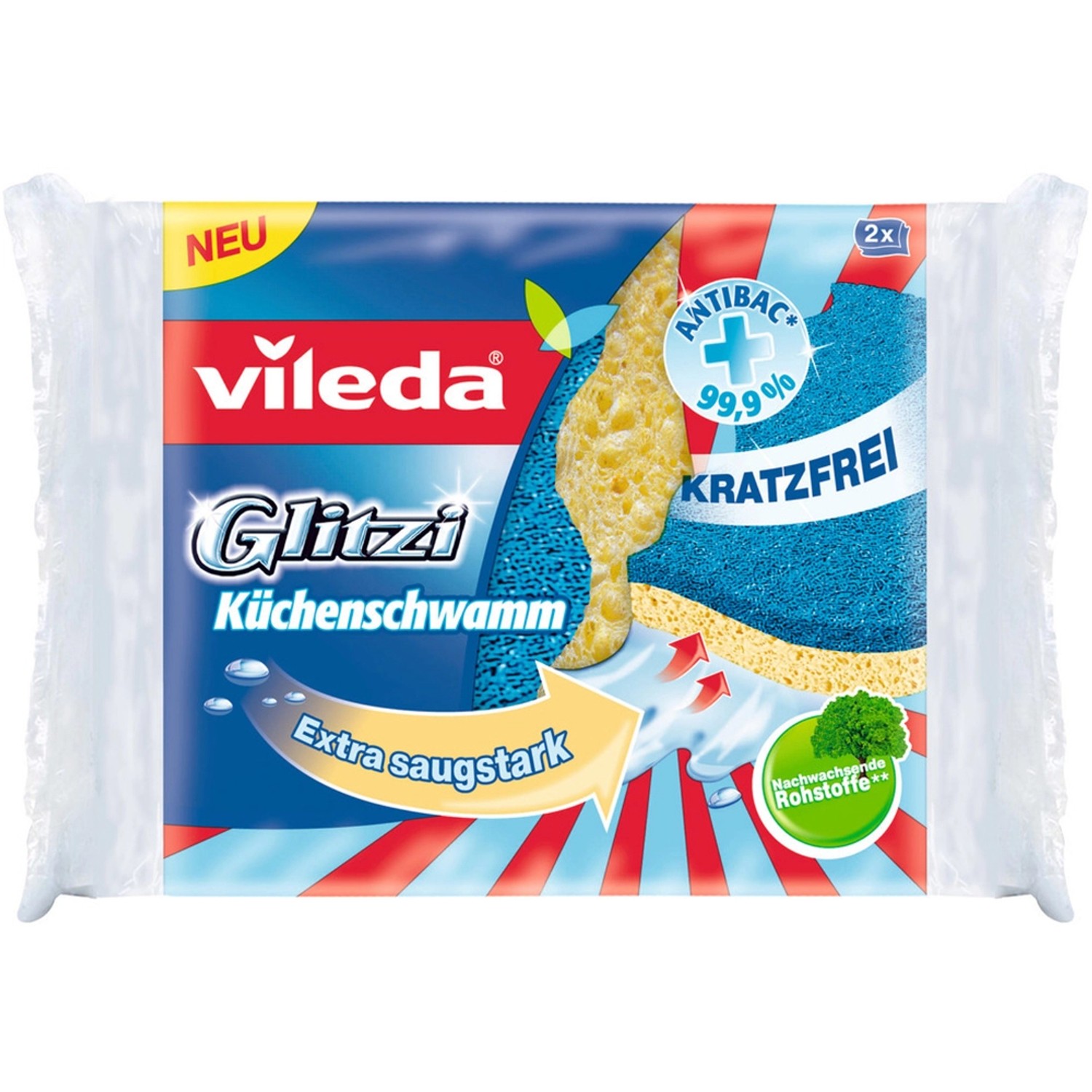 Vileda Küchenschwamm Glitzi 2er-Pack von Vileda