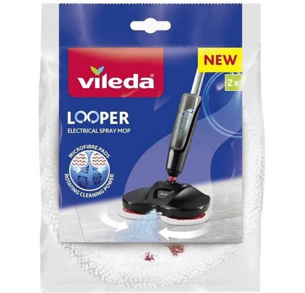 Vileda Looper - Wischbezug - weiß/rot Wischbezug von Vileda