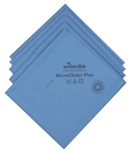 Vileda MicroClean Plus blau Microfasertuch 40x45cm 5 Stück von Vileda