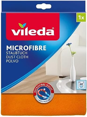 Vileda Microfaser Staubtuch - entfernt Staub ohne Aufwirbeln, 1er Pack von Vileda