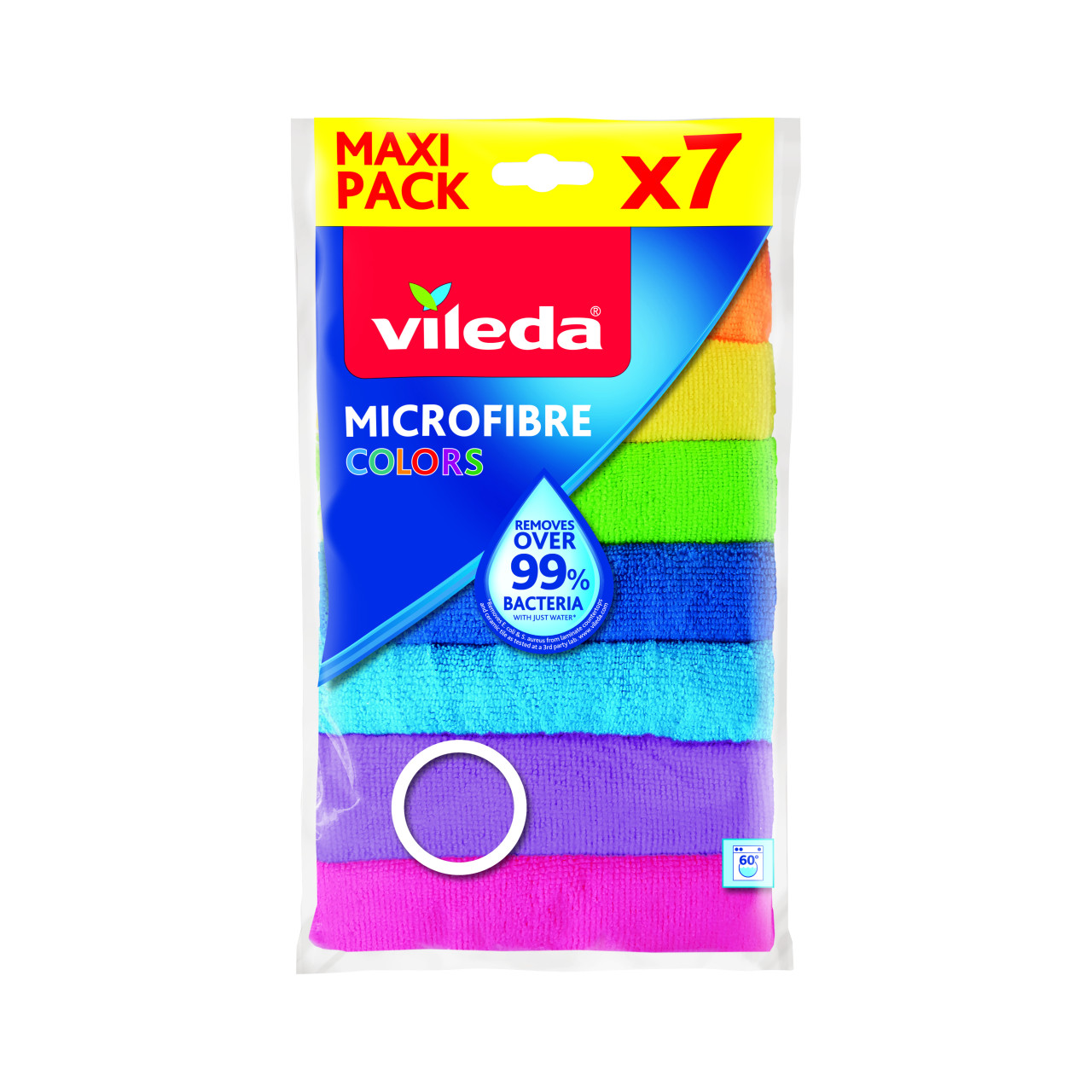 Vileda Mikrofaser Allzwecktuch Colors XXL 7-er Pack 30 x 30 cm Vileda Mikrofaser Allzwecktuch Colors XXL 7-er Pack 30 x 30 cm von Vileda