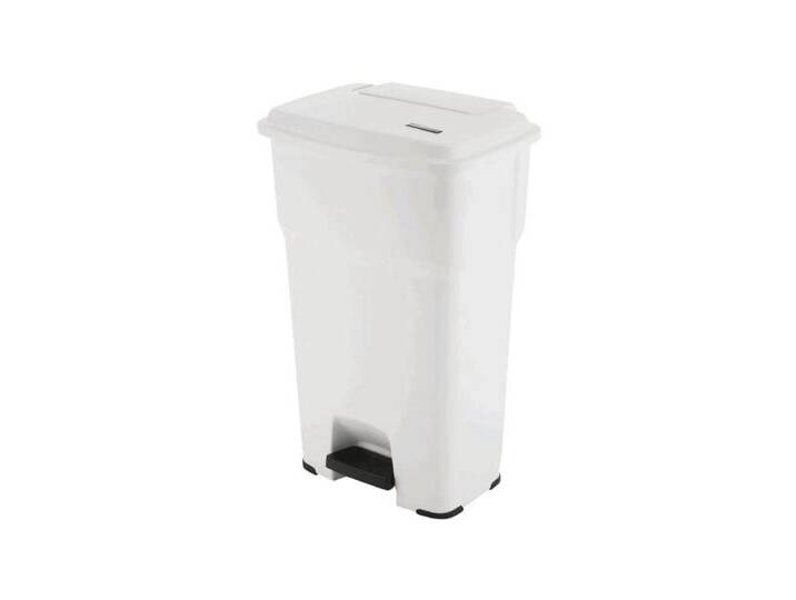 Vileda Mülleimer Professional Hera Abfallbehälter mit Pedal weiß - 85 Liter von Vileda