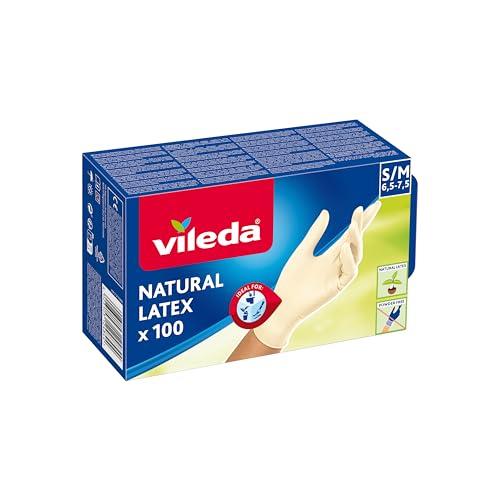 Vileda Multi Latex Einmaldhandschuhe ungepudert S/M 100er Pack von Vileda