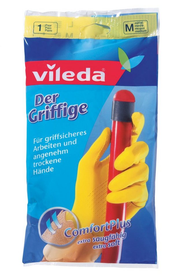 Vileda Reinigungsbürsten-Set VILEDA Haushaltshandschuh Universalmittel M Der Griffige von Vileda