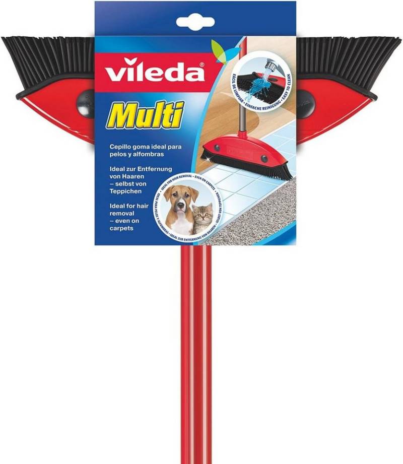 Vileda Staubbesen Multi Besen Kautschukborsten Stiellänge 75–130 cm (1-St) von Vileda