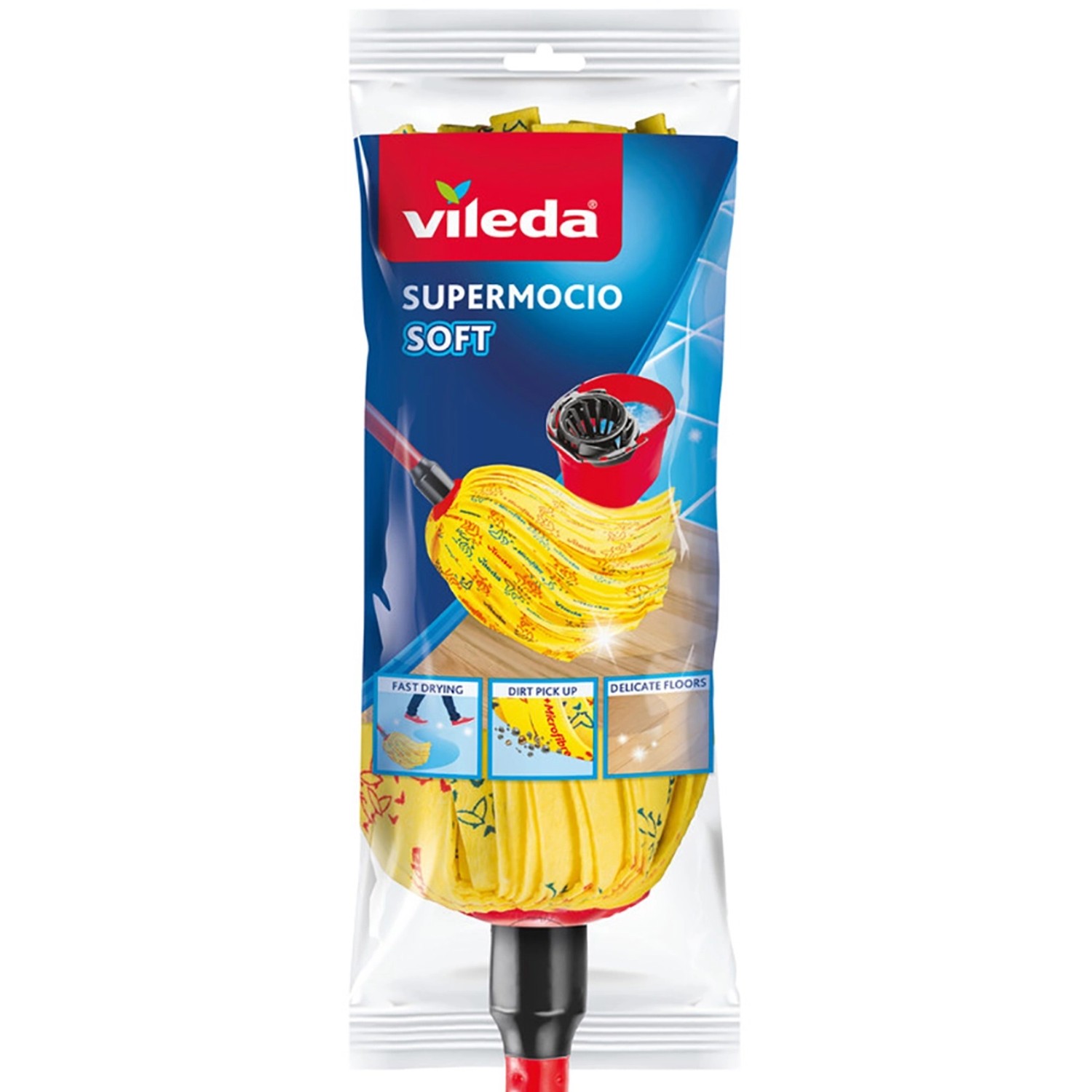 Vileda Wischmopp SuperMocio Soft mit Stiel von Vileda