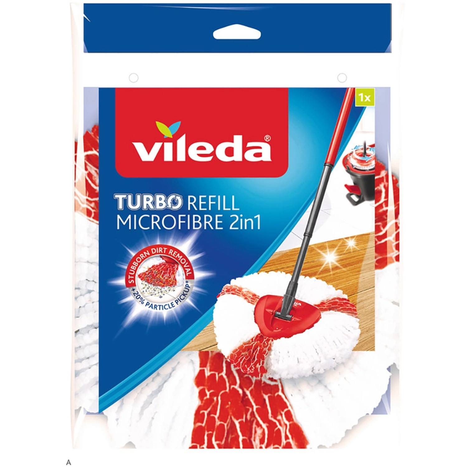 Vileda Ersatzkopf Turbo 2in1 für Wischmopp Turbo Easy Wring & Clean von Vileda