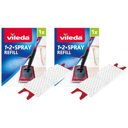 Vileda UltraMax 1-2 Spray Ersatz Mikrofaser Pads, Microfaser, weiß, 2er-Packung Vileda UltraMax 1-2 Spray Ersatz Mikrofaser Pads, Microfaser, weiß, 2er-Packung von Vileda