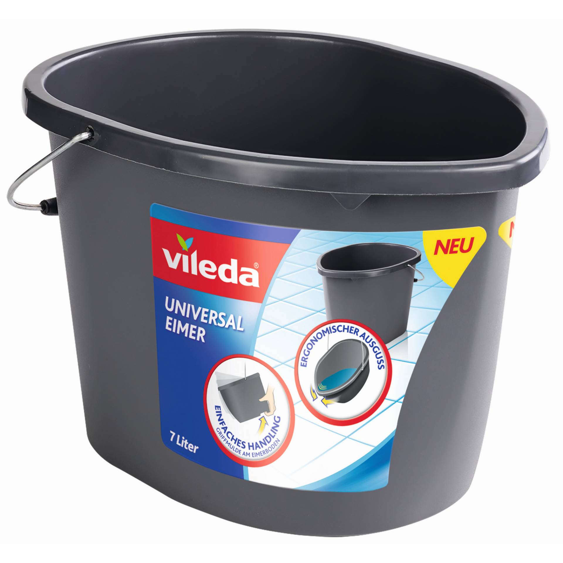 Vileda Universal-Eimer anthrazit 7 l Vileda Universal-Eimer anthrazit 7 l von Vileda