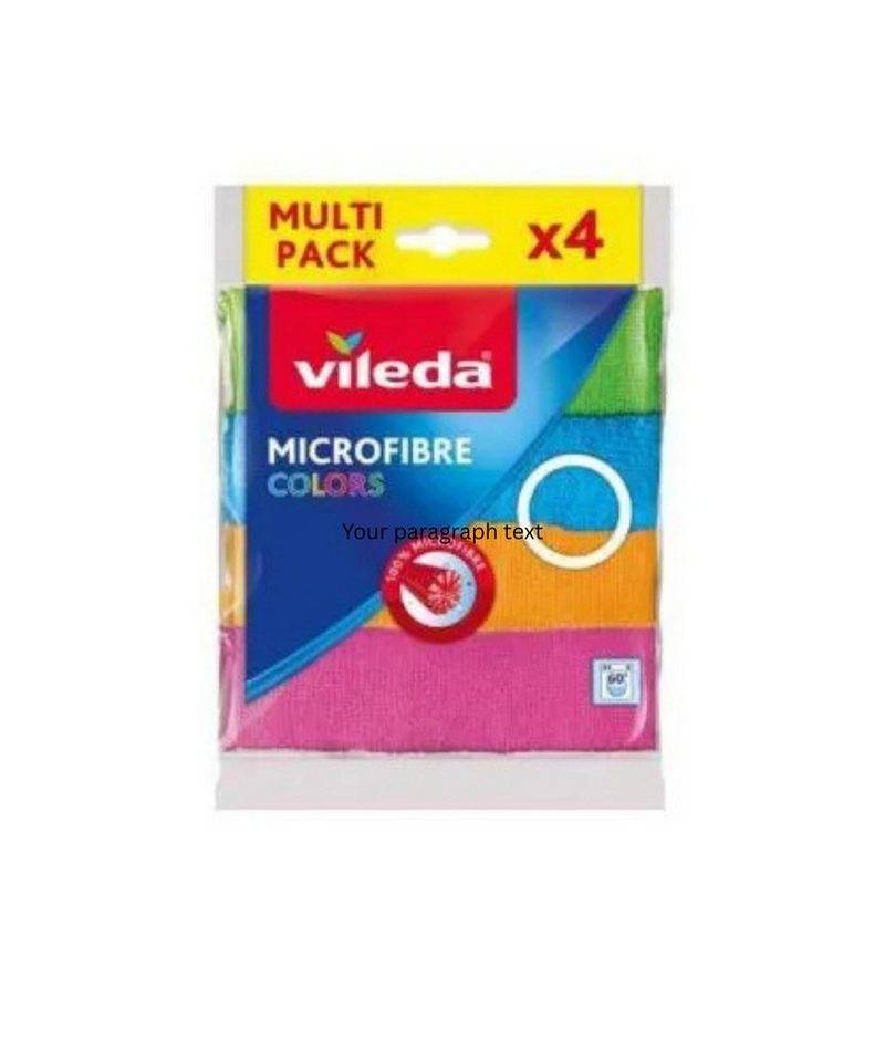 Vileda VILEDA Allzwecktuch Microfaser Colors 4er 151502 Mikrofasertuch (packung, 4-tlg., VILEDA Allzwecktuch Microfaser) von Vileda