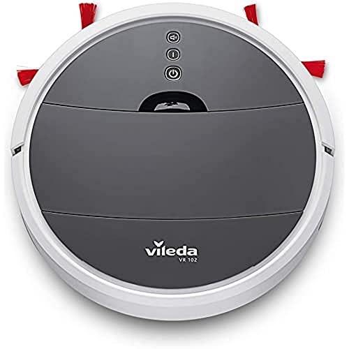 Vileda VR 102 Saugroboter (mit extra-langer Laufzeit und XL-Saugöffnung), weiß von Vileda