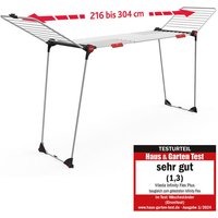 Vileda Wäscheständer "Vileda INFINITY flex Wäscheständer", (1 tlg.), Ausziehbar auf 304 cm - für große Wäschestücke von Vileda