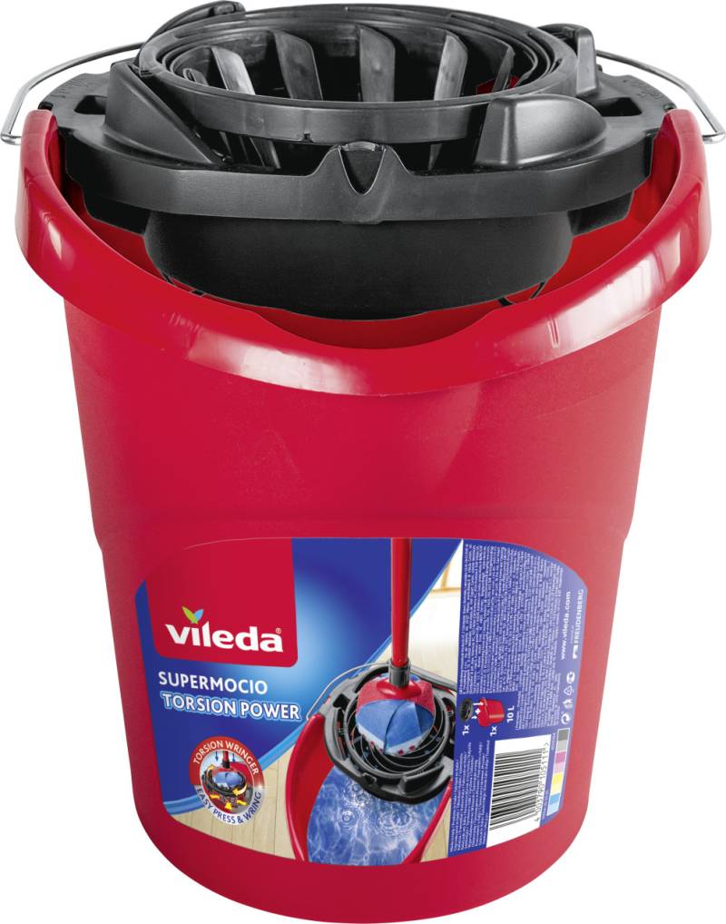 Vileda Wischmopeimer für Supermocio mit PowerPress 10 L von Vileda