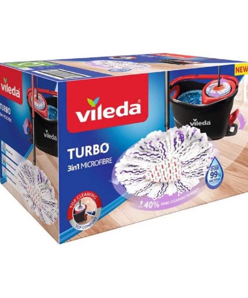Vileda Wischmopp VILEDA Turbo 3in1 Wischmopp-Set 167751, Weiß: 100% Mikrofaser für hohe Saugfähigkeit Vileda Wischmopp VILEDA Turbo 3in1 Wischmopp-Set 167751, Weiß: 100% Mikrofaser für hohe Saugfähigkeit von Vileda