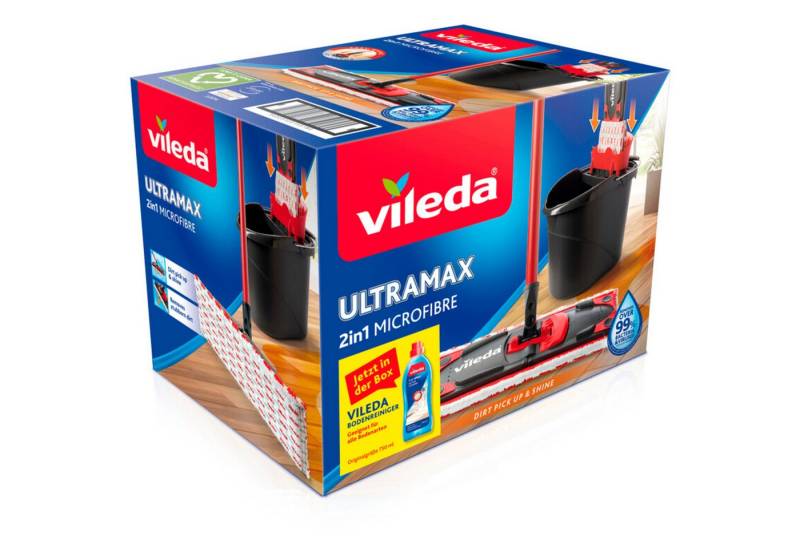 Vileda Wischmopp Vileda Wischer ULTRAMAX 2in1 Box, inkl. von Vileda