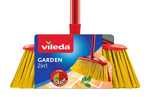 Vileda externer Brush Eda Vil (128763), rot gelb, 35 x 145 x 2.5 cm von Vileda