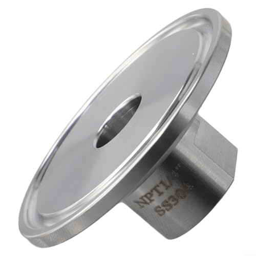 1 x 12,7 cm TC-Anschluss für Lebensmittel und Getränke, 50 x 5 mm NPT-Innengewinde aus poliertem Edelstahl von Vilgftyiet