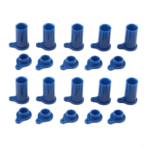 10 Paar Solar PV Stecker Staub Kunststoff IP67 Wasserdichte Abdeckungen Photovoltaik Kabel Schwarz Blau Silikon Material (Blau) von Vilgftyiet