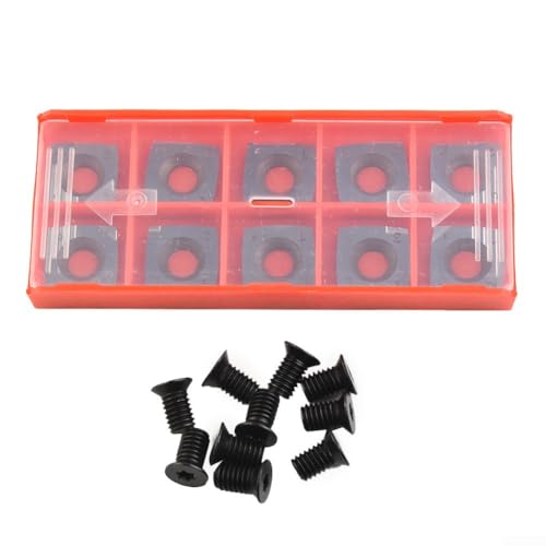 10 Stück 15 mm quadratische Hartmetall-Einsätze, Schneider, Messer, Klingen mit Radius-Ersatz, 15 × 15 × 2,5 mm-R150–30° Wendeschneidplatten für Hobelköpfe, Schlitze, Fräsköpfe 10 Stück 15 mm quadratische Hartmetall-Einsätze, Schneider, Messer, Klingen mit Radius-Ersatz, 15 × 15 × 2,5 mm-R150–30° Wendeschneidplatten für Hobelköpfe, Schlitze, Fräsköpfe von Vilgftyiet