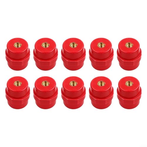 10 Stück rote Sammelschienen-Isolatoren SM35 M8 für den einfachen Einbau in Verteilerschränken 10 Stück rote Sammelschienen-Isolatoren SM35 M8 für den einfachen Einbau in Verteilerschränken von Vilgftyiet