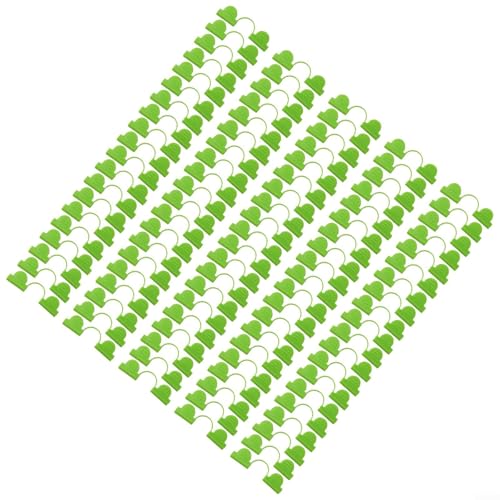 100 Stück Gewächshausfolien-Befestigungszubehör, Gewächshaus-Kunststoffklemmen, Gewächshaus-Glasfaser-Rohrschellen, Gewächshausschnalle mit Endclip (6 mm) von Vilgftyiet