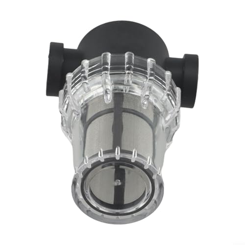 2,5 cm 80 Mesh Garten Bewässerung Wasserpumpe Filter, Transparent Glas Wasserpumpe Sieb Filter Bildschirm Wasserhahn Wasserleitung Kunststoff Filter Wasserreiniger (1/2 Zoll 80 Mesh) von Vilgftyiet