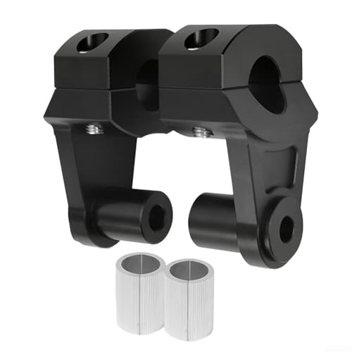 22 mm 28 mm Motorrad-Lenkererhöhungen verbessern Ihre Fahrt mit Zink-Aluminium-Zubehör (schwarz) von Vilgftyiet