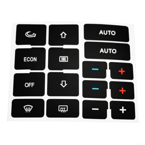 AC Control Decals, Dash Button Decal Sticker, Car Center Console Air Condition Climate Control Button Repair Decals Stickers For Audi-A4 B6 B7 Air Conditioning Switch Button Repair Sticker von Vilgftyiet