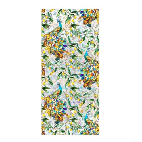 Abnehmbare Fensterfolie, lebendig, für statisches Regenbogen-Design für mehr Privatsphäre und einfache Installation (E) von Vilgftyiet