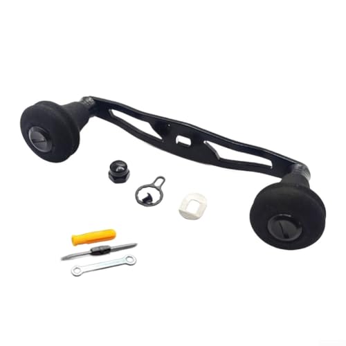 Angelrollengriff 130 mm Aluminiumlegierung Wipparm mit Kugellager für Aba Rev0 Beust Da1wa Tatu1a Baitcastimg Rollen (rechte Hand schwarz) von Vilgftyiet