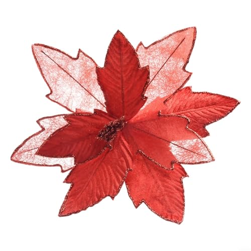 Anspruchsvolle Hängeblumen-Ornament für saisonale Feiern an Bäumen, 30 cm, Rot Anspruchsvolle Hängeblumen-Ornament für saisonale Feiern an Bäumen, 30 cm, Rot von Vilgftyiet